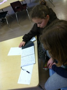 Writing friends share a story.